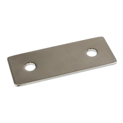 tin sheet metal|metal plate with two holes.